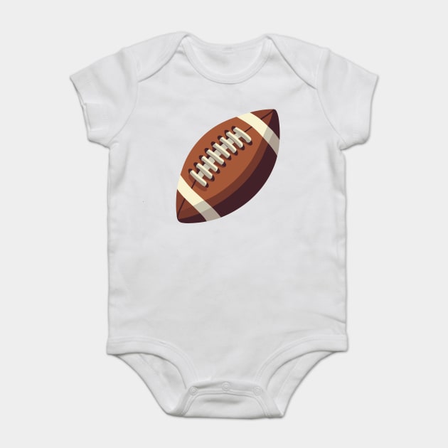Football Ball Baby Bodysuit by Frank Ring